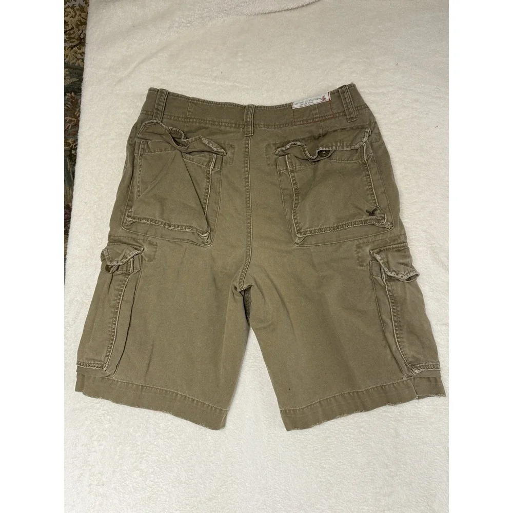 Vintage American Eagle‎ Outfitters Cargo Shorts Mens 31 Khaki Classic Outdoor